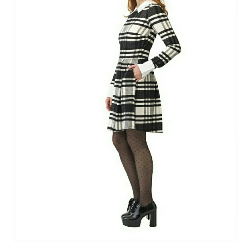 Smak Parlor Plaid Peter Pan Collar Dress Modcloth